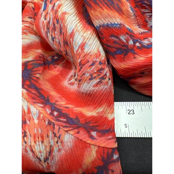 A Bryer By & By Womens Cold Shoulder Blouse L Zigzag Print Polyester - Picture 8 of 8